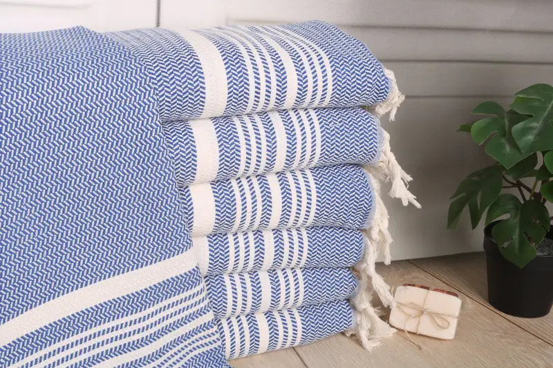 Monogram Towels, Personalized Hand Towel, Merry Christmas Gifts, Turkish Tea Towel, 40x18 Cotton Striped Towel, Wedding Gift, Home Decor Gifts - 1