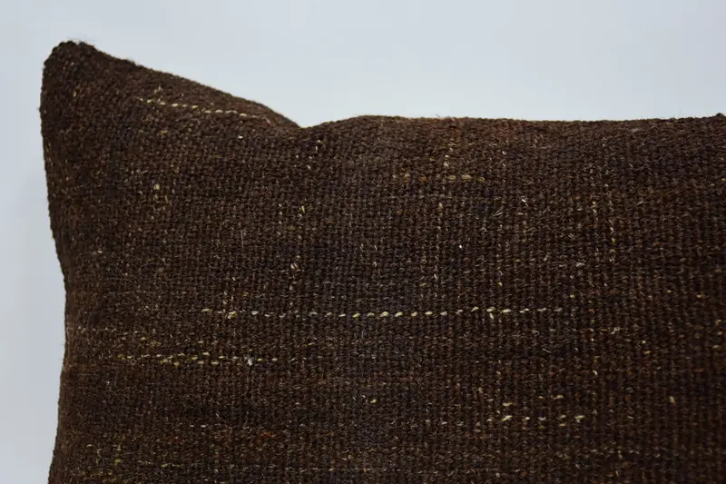 Pet Pillow Sham, Pillow for Couch, 12x20 Brown Cushion Case, Pillow Sham, Pillow for Sofa, Kilim Cushion Sham, Square Throw Cushion Case - 2