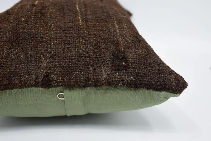Pet Pillow Sham, Pillow for Couch, 12x20 Brown Cushion Case, Pillow Sham, Pillow for Sofa, Kilim Cushion Sham, Square Throw Cushion Case - 5