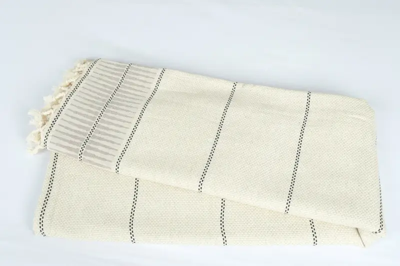 Gift For The Home Decor, 104x96 Linen Striped Towel, Grandma Gift, Bridesmaid Gifts, Best Wedding Gift, Wedding Favors, Housewarming Gift - 6