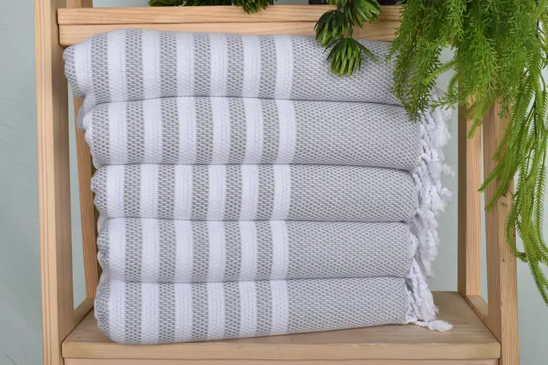 Bachelorette Towel, Bridesmaid Gifts, Wedding Anniversary Gift, 44x24 Cotton Striped Towel, Kitchen Towel, Engagement Gift, Turkish Towel Hand Towel - 1