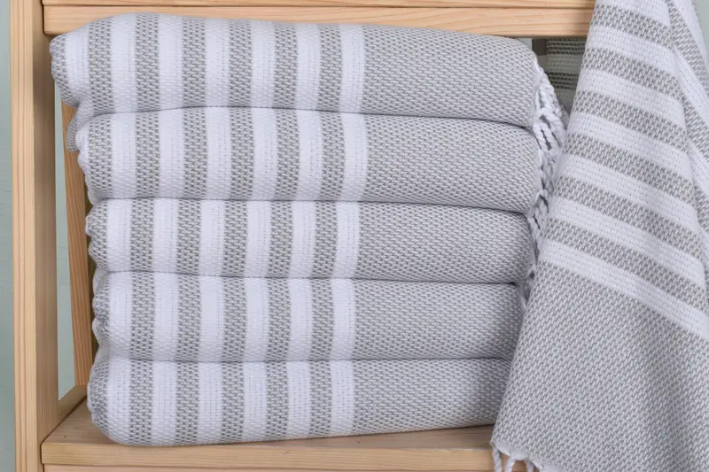 Bachelorette Towel, Bridesmaid Gifts, Wedding Anniversary Gift, 44x24 Cotton Striped Towel, Kitchen Towel, Engagement Gift, Turkish Towel Hand Towel - 2