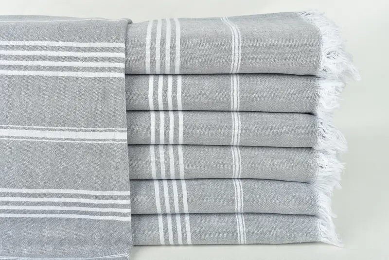 Wedding Favors, Custom Gift, Personalized Beach Towel, Halloween Gifts, Best spa Turkish towel for luxury home decor, 68x36 Cotton Striped Towel - 1