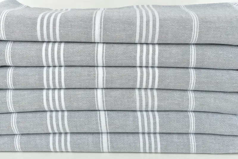 Wedding Favors, Custom Gift, Personalized Beach Towel, Halloween Gifts, Best spa Turkish towel for luxury home decor, 68x36 Cotton Striped Towel - 2