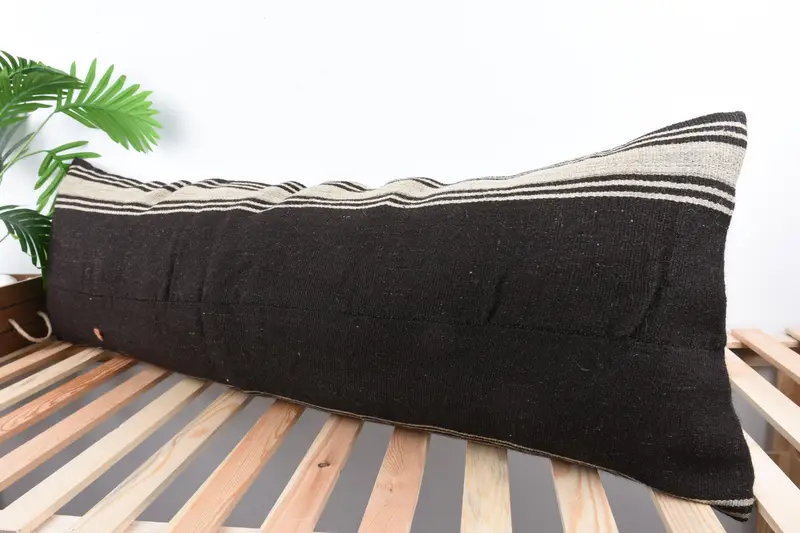 Vintage Pillow, Bright Pillow, Vintage Throw Pillow Sham, Rustic Pillow Case, 16x48 Brown Cushion, Pillow Cover, Pillow for Couch, Pillow for Sofa - 5