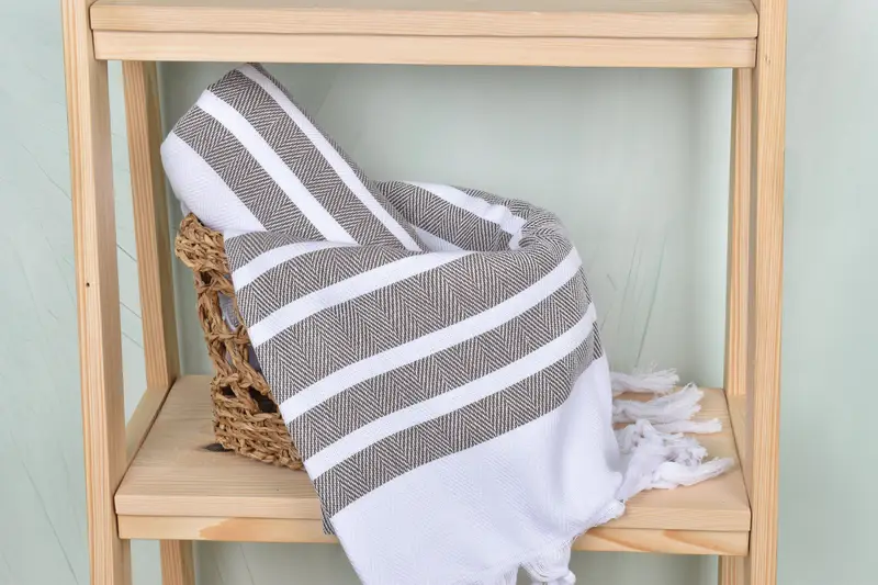 Sand-free towel, Embroidered Beach Towel, Home Gift, Custom Gift, Embroidered Towel, 68x36 Cotton Chevron Towel, Handwoven Turkish Towel - 4