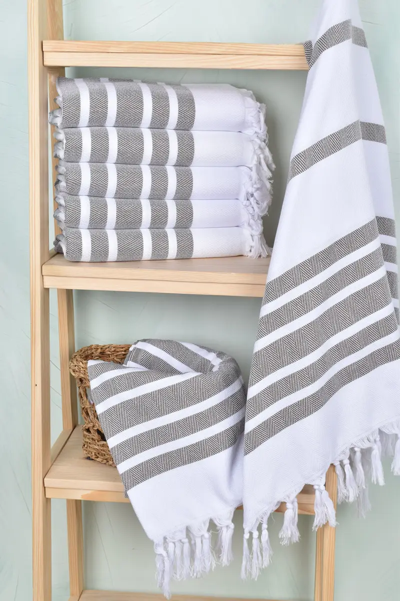 Sand-free towel, Embroidered Beach Towel, Home Gift, Custom Gift, Embroidered Towel, 68x36 Cotton Chevron Towel, Handwoven Turkish Towel - 3