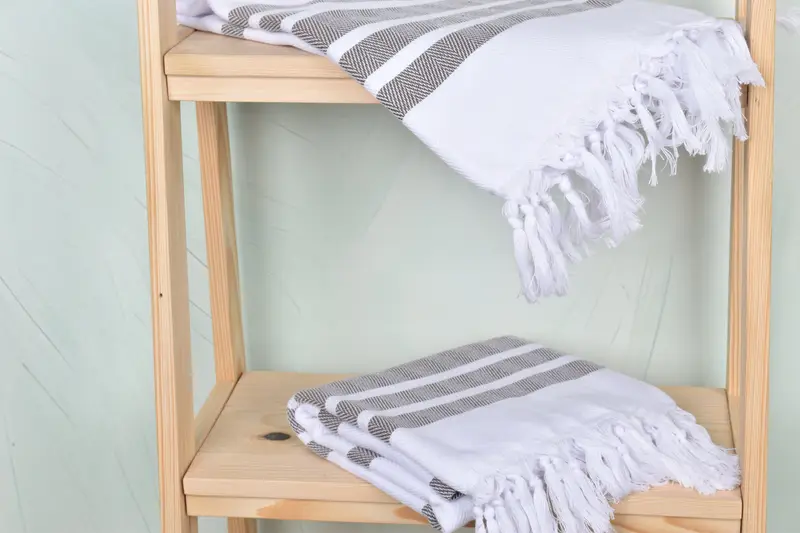 Sand-free towel, Embroidered Beach Towel, Home Gift, Custom Gift, Embroidered Towel, 68x36 Cotton Chevron Towel, Handwoven Turkish Towel - 5