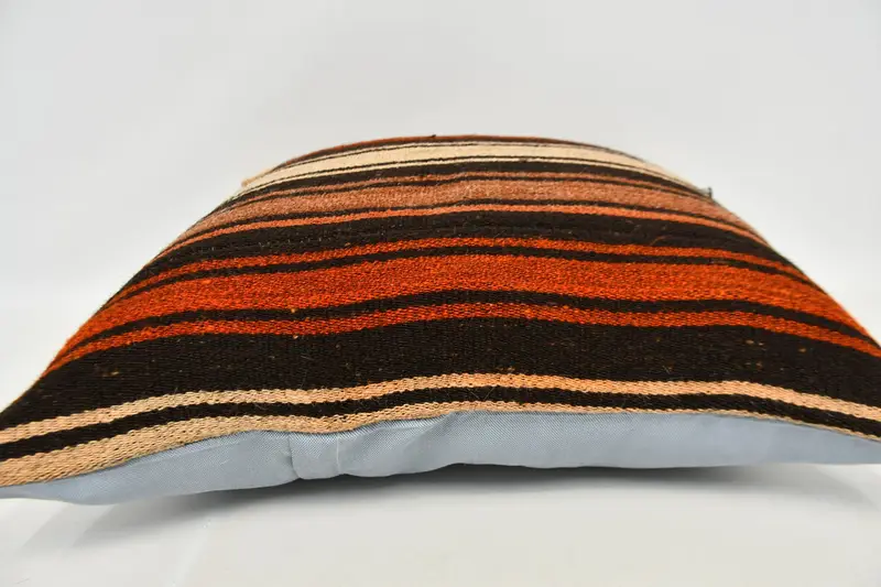 Vintage Kilim Pillow, Decorative Cushion, Tapestry Pillow Cover, 24x24 Red Pillow Sham, Ethnical Kilim Rug Pillow, Pillow Cover, Kilim Pillow Cover - 6