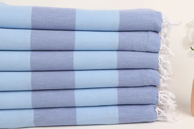 Sand-resistant Turkish towel for travel, Bachelorette Party Favors Beach, Gift For Her, Gifts For Him, 70x40 Cotton Striped Towel, Fouta towel - 3