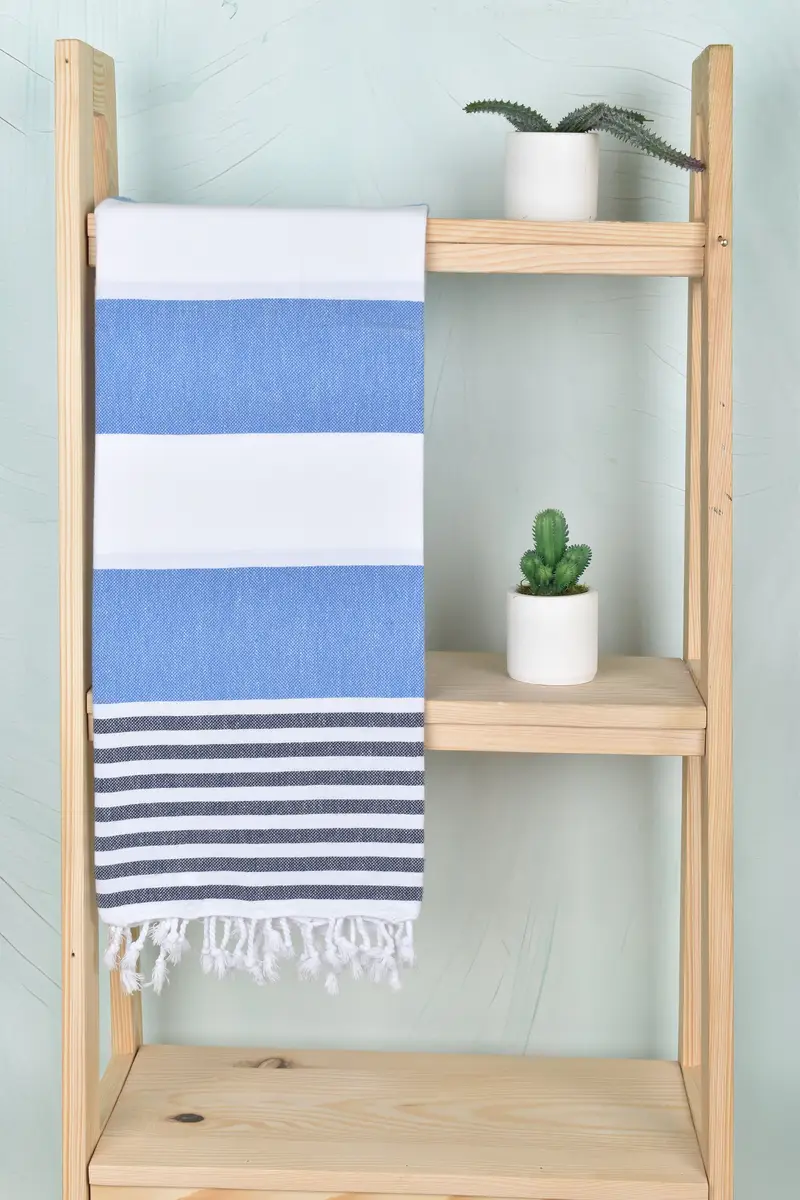 Personalized Wedding Gift, 70x40 Cotton Striped Towel, Sand-free towel, Hammam Towel USA, Bridesmaid Favors, Girl Trip Party Favor, Turkish towel - 8