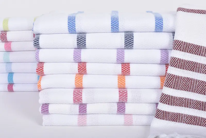 Mint Herringbone Dish Towel Turkish Hand Towel Personalized, 36x24 Inches