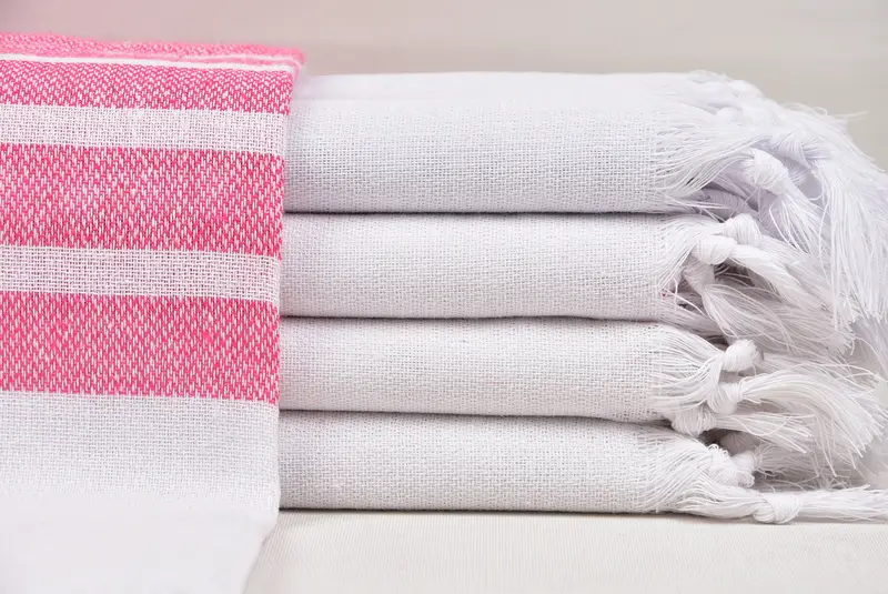 Bath towel, Bachelorette Party Favors, Organic Cotton Towel, 70x40 Cotton Striped Towel, Beach towel, Bachelorette Favor, Bridesmaid Towel - 1