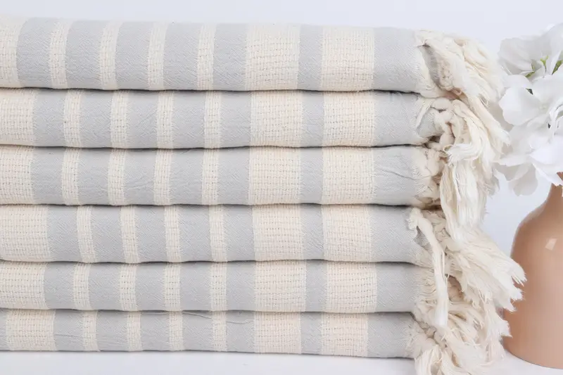 Peshtemal Towel, Handmade Gift, Personalized Turkish Towel, 70x34 Cotton Striped Towel, Personalized Bridesmaid Gift, Unique Wedding Gift - 3