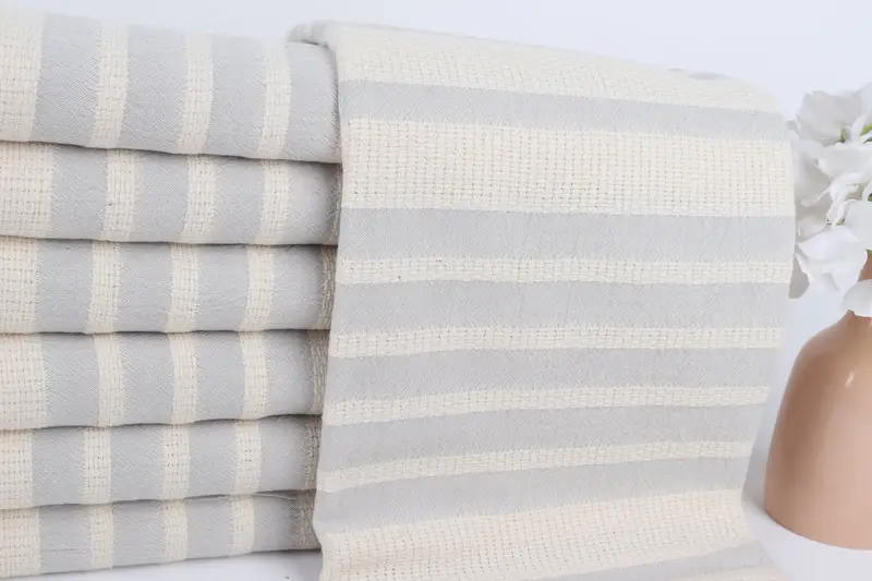 Peshtemal Towel, Handmade Gift, Personalized Turkish Towel, 70x34 Cotton Striped Towel, Personalized Bridesmaid Gift, Unique Wedding Gift - 2