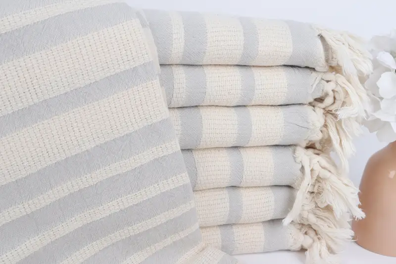Peshtemal Towel, Handmade Gift, Personalized Turkish Towel, 70x34 Cotton Striped Towel, Personalized Bridesmaid Gift, Unique Wedding Gift - 1