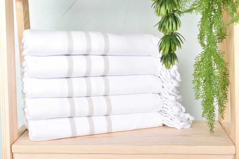 Yoga Towel, Sand-free towel, 70x40 Cotton Striped Towel, Girls Weekend Favors, Best Beach Towel, Bridesmaid Towel, Gift Towel, Wedding Gifts Towel - 2