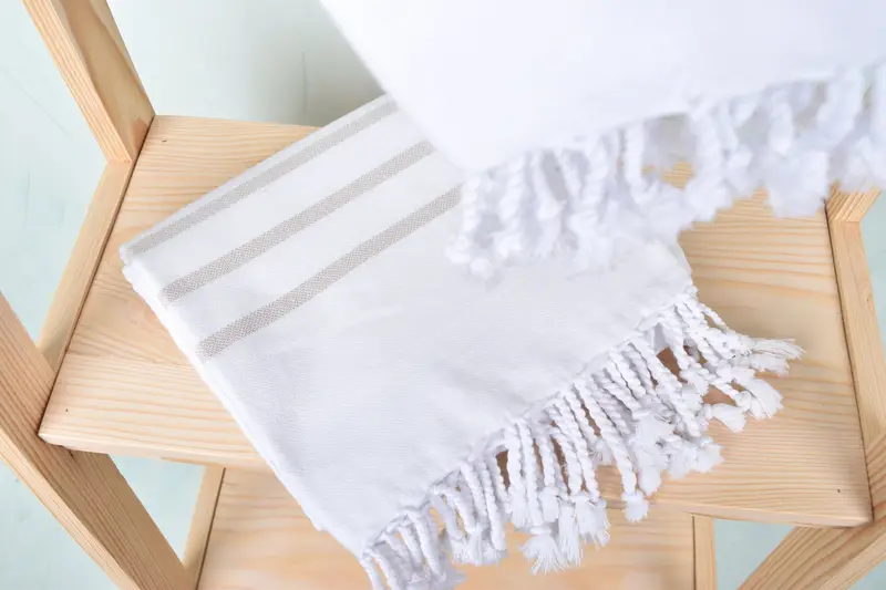 Yoga Towel, Sand-free towel, 70x40 Cotton Striped Towel, Girls Weekend Favors, Best Beach Towel, Bridesmaid Towel, Gift Towel, Wedding Gifts Towel - 5