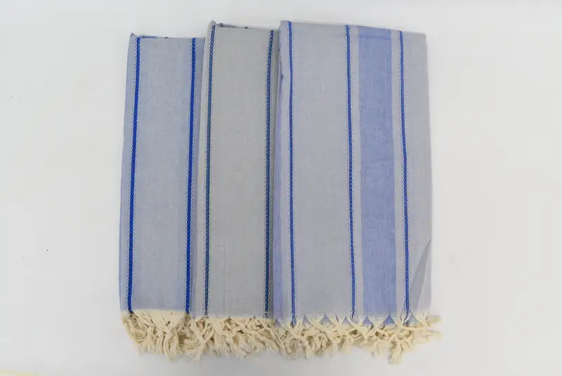 Sand-free peshtemal towel for the beach, 68x40 Cotton Striped Towel, Handmade Gift, Organic Towel, Luxury towel, Wedding Gift, Wedding For Favor - 7
