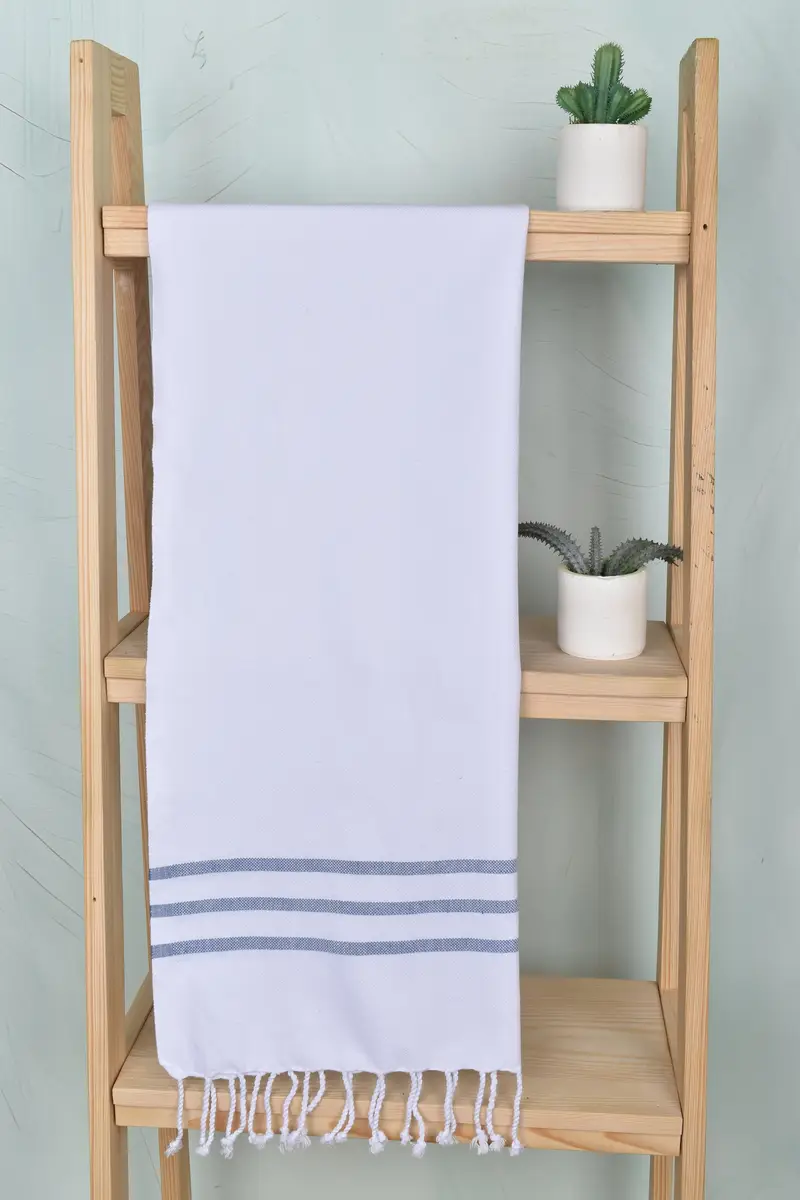 Kitchen Towel, Valentines Gift, Best Wedding Gift, Gift For Wedding Day, Bathroom Towels, 40x20 Cotton Striped Towel, Personalized Hand Towel - 8