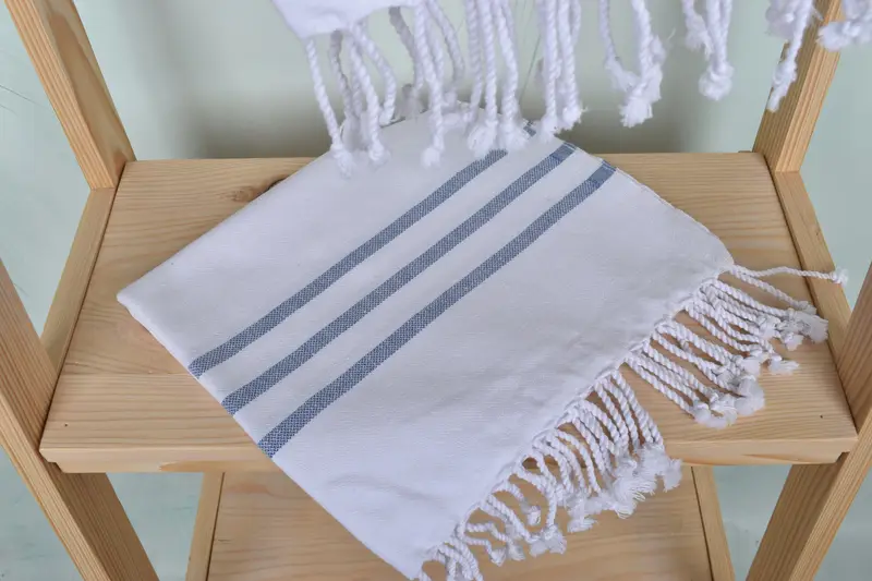 Kitchen Towel, Valentines Gift, Best Wedding Gift, Gift For Wedding Day, Bathroom Towels, 40x20 Cotton Striped Towel, Personalized Hand Towel - 5
