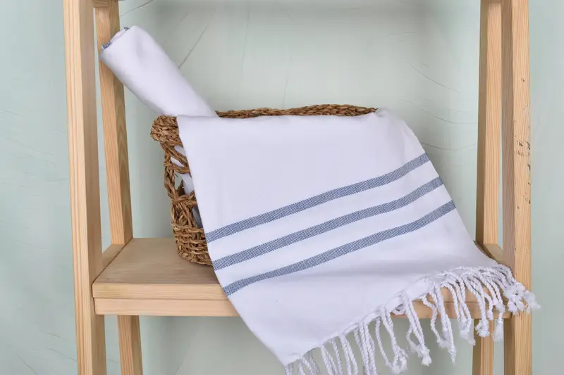 Kitchen Towel, Valentines Gift, Best Wedding Gift, Gift For Wedding Day, Bathroom Towels, 40x20 Cotton Striped Towel, Personalized Hand Towel - 4