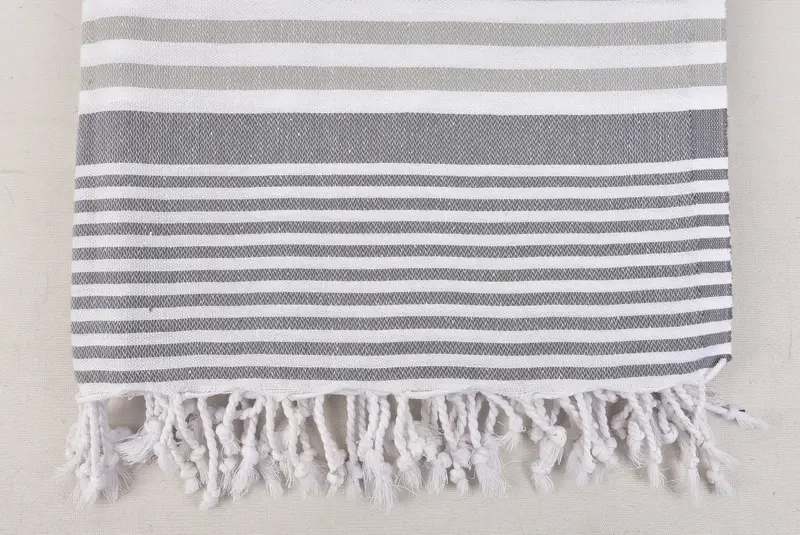Small Bath Towels, Kitchen Towel, 40x24 Cotton Striped Towel, Monogram Kitchen Towel, Valentines Day Gift For Him, Beach Theme Wedding Gift - 8