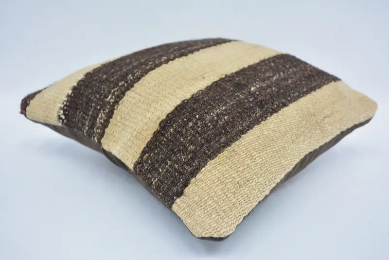 Antique Pillows, Pillow, Kilim Pillow, 12x12 Beige Cushion Cover, Morroccon Kilim Cushion Pillow Cover, Vintage Pillow, Garden Pillow Cover - 6