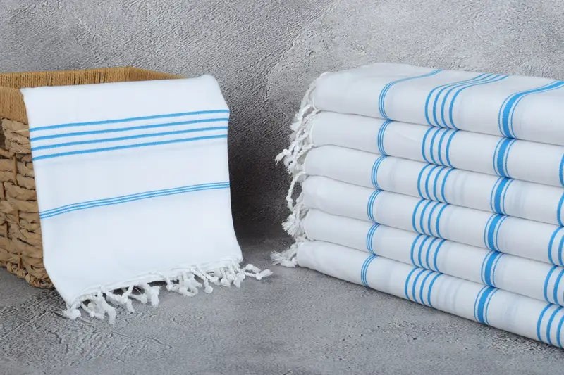 Travel Towel, Personalized Wedding Gift, 70x40 Cotton Striped Towel, Soft towel, Custom Wedding Gifts, Unique Wedding Gift, Gift For Boyfriend - 3