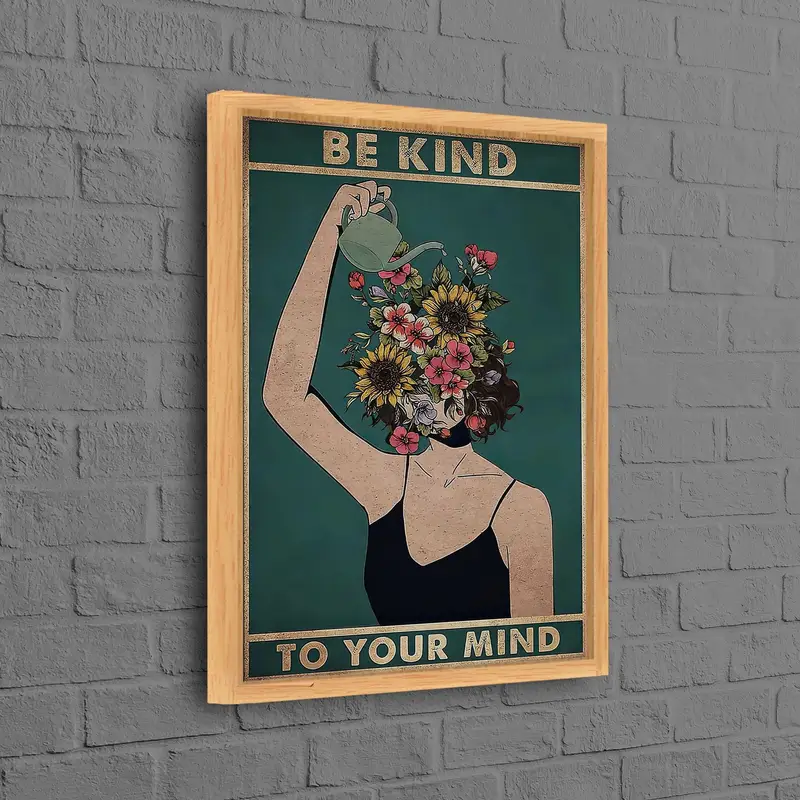 Zarif Çiçekli Kadın Kanvası: Sanatsal Zihin ve Hümanist Güzellik