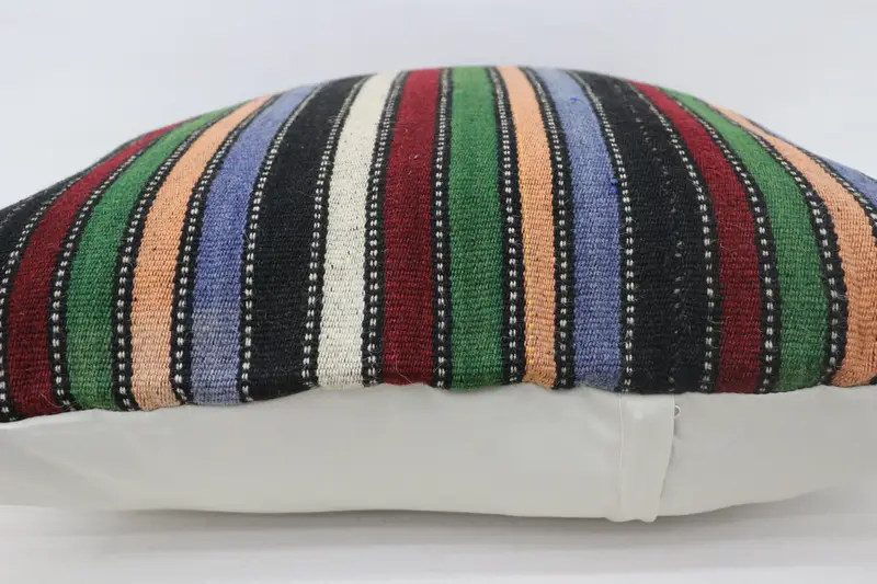 28x28 Red Pillow, Kilim Cushion Sham, Handmade Kilim Cushion, Cushion Case, Pattern Throw Cushion Cover, Gift Pillow, Accent Pillow Cover - 6