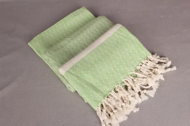 68x36 Cotton Diamond Towel, Organic Beach Towel, Cotton towel, Handwoven Turkish Towel, Bathroom Towel, Gift For Him, Bachelorette Party Decorations - 7