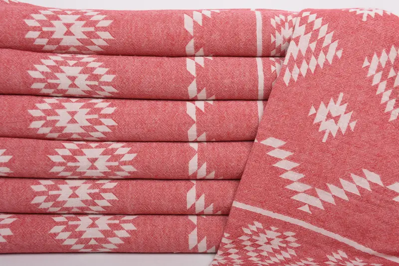 Monogram Kitchen Towel, 40x18 Cotton Kilim Towel, Bathroom Towels, Monogrammed Hand Towel, Gift For Him, Best Friend Christmas Gift, Bridesmaid Gift - 2