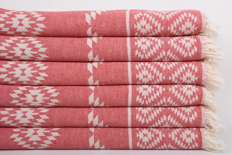 Monogram Kitchen Towel, 40x18 Cotton Kilim Towel, Bathroom Towels, Monogrammed Hand Towel, Gift For Him, Best Friend Christmas Gift, Bridesmaid Gift - 3