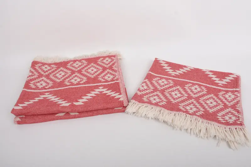 Monogram Kitchen Towel, 40x18 Cotton Kilim Towel, Bathroom Towels, Monogrammed Hand Towel, Gift For Him, Best Friend Christmas Gift, Bridesmaid Gift - 7