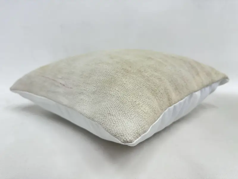 16x16 Beige Pillow Cover, Pillow Sham, Couch Cushion, Antique Pillows, Bright Pillow, Ethnical Kilim Rug Pillow, Turkish Kilim Pillow - 6