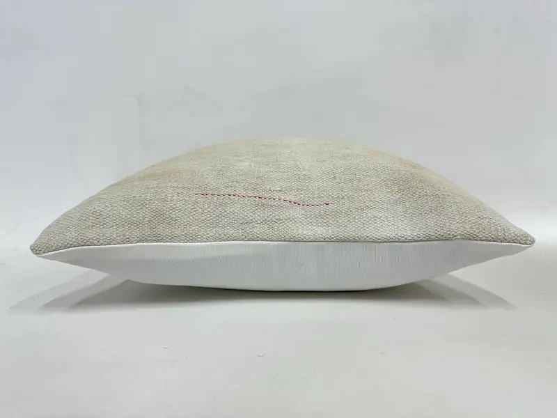 16x16 Beige Pillow Cover, Pillow Sham, Couch Cushion, Antique Pillows, Bright Pillow, Ethnical Kilim Rug Pillow, Turkish Kilim Pillow - 5