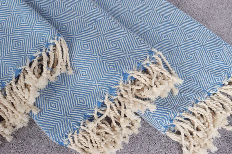 Organic Beach Towel, Best Friend Gift, Quick-dry towel, Lightweight towel, 74x40 Cotton Diamond Towel, Monogrammed Turkish Towel, Customized Towels - 5