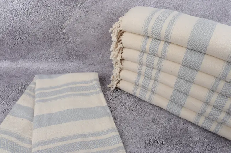 Eco-friendly Turkish peshtemal towel, Peshtemal Towel, Employee Gifts, Cotton towel, Decorative Towel, Lightweight towel, 70x36 Cotton Diamond Towel - 2
