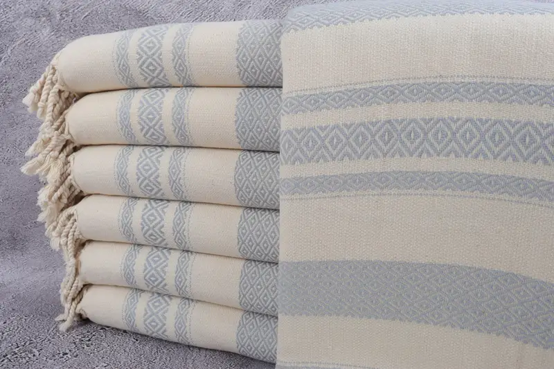 Eco-friendly Turkish peshtemal towel, Peshtemal Towel, Employee Gifts, Cotton towel, Decorative Towel, Lightweight towel, 70x36 Cotton Diamond Towel - 1