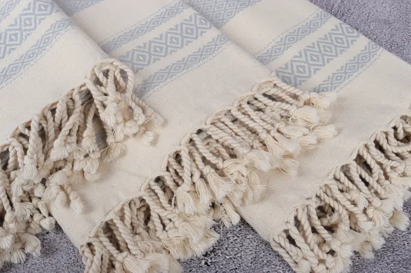 Eco-friendly Turkish peshtemal towel, Peshtemal Towel, Employee Gifts, Cotton towel, Decorative Towel, Lightweight towel, 70x36 Cotton Diamond Towel - 5