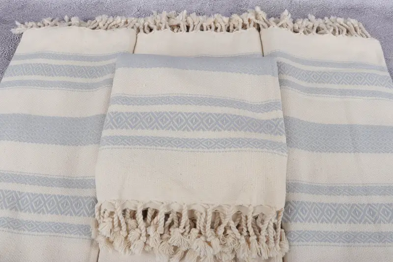 Eco-friendly Turkish peshtemal towel, Peshtemal Towel, Employee Gifts, Cotton towel, Decorative Towel, Lightweight towel, 70x36 Cotton Diamond Towel - 4