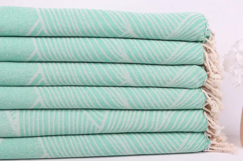 Custom Gifts, Gifts For Him, Best Wedding Gift, 68x40 Cotton Striped Design Towel, Soft towel, Custom Gift, Sand-free peshtemal towel for the beach - 4