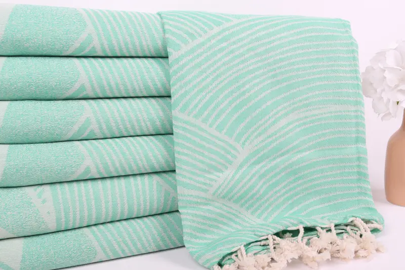 Custom Gifts, Gifts For Him, Best Wedding Gift, 68x40 Cotton Striped Design Towel, Soft towel, Custom Gift, Sand-free peshtemal towel for the beach - 3