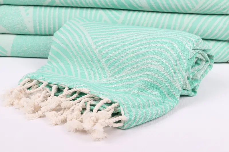 Custom Gifts, Gifts For Him, Best Wedding Gift, 68x40 Cotton Striped Design Towel, Soft towel, Custom Gift, Sand-free peshtemal towel for the beach - 5
