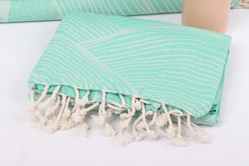 Custom Gifts, Gifts For Him, Best Wedding Gift, 68x40 Cotton Striped Design Towel, Soft towel, Custom Gift, Sand-free peshtemal towel for the beach - 6