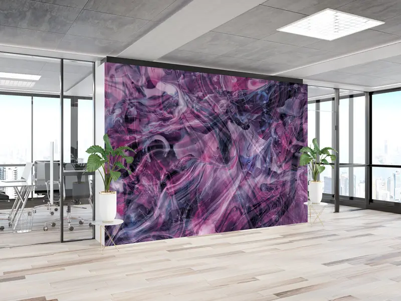 Wall Paper Peel and Stick,Modern Wall Paper,Pink And Gray Smoking,Bright Wall Paper,Pink Wall Art,Pink Marble Wall Art, - 8