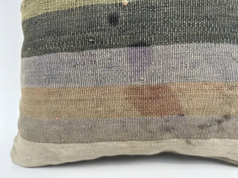 Pillow Cover, Turkish Pillow, 20x20 Beige Pillow Sham, Accent Cushion, Throw Kilim Pillow, Handmade Rug Seat Pillow Cover, Kilim Cushion Sham - 2
