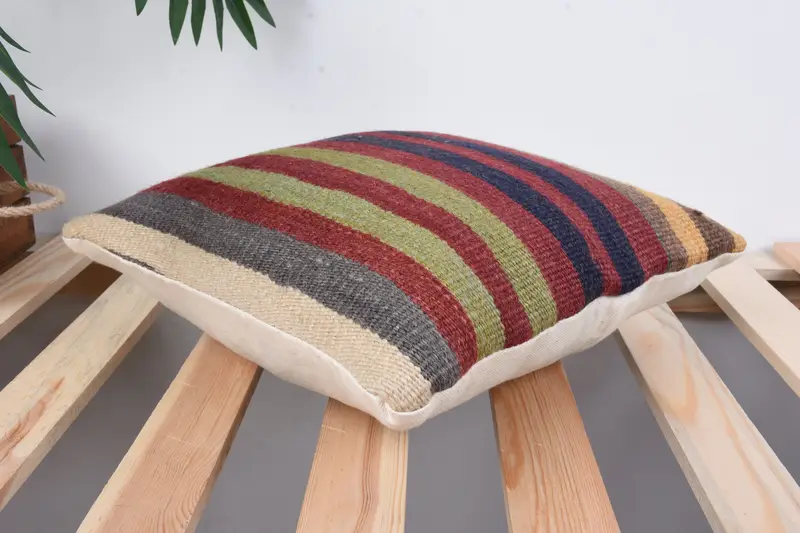 Cozy Throw Cushion Case, Home Decor Pillow, Boho Pillow Sham Cover, Cushion, Turkish Pillow, Farmhouse Pillow Cover, 12x12 Blue Cushion Case - 6