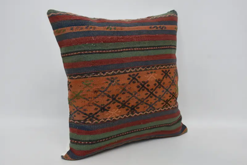 Home Decor Pillow, Floor Cushion Case, Gift Pillow, 24x24 Orange Pillow Sham, Car Pillow, Cushion Case, Boho Pillow Sham Cover, Neutral Cushion Case - 3